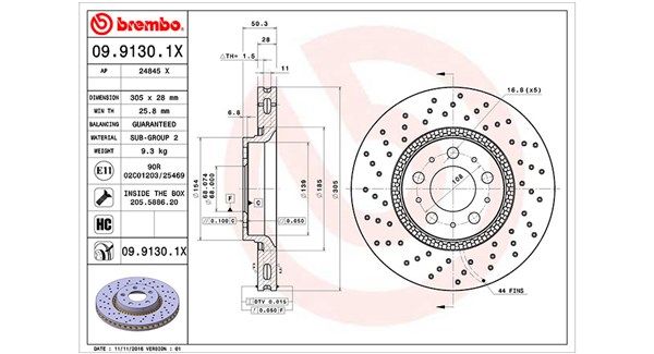 MAGNETI MARELLI Тормозной диск 360406051802